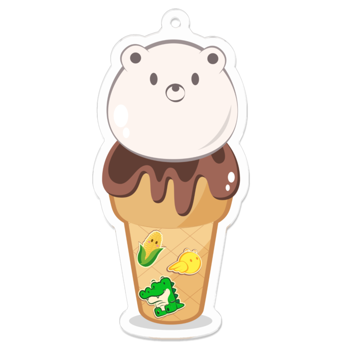 アクリルキーホルダー - 70 x 70 (mm)