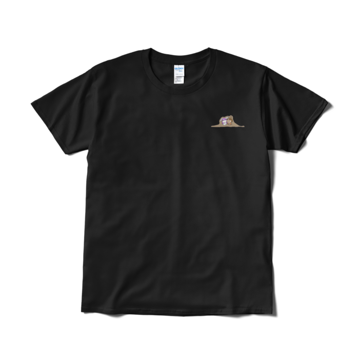 ワンポイント(左胸)Tシャツ(短納期) - L - ブラック