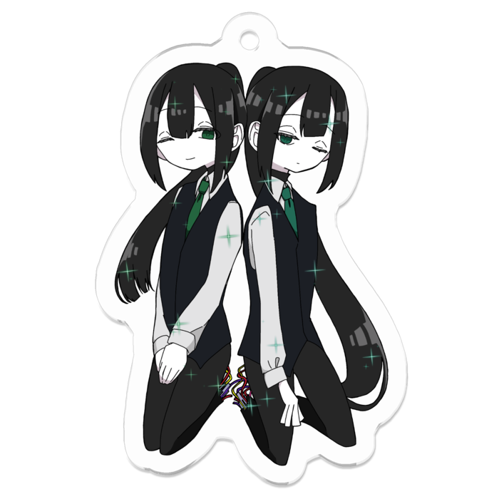 アクリルキーホルダー - 50 x 50 (mm)