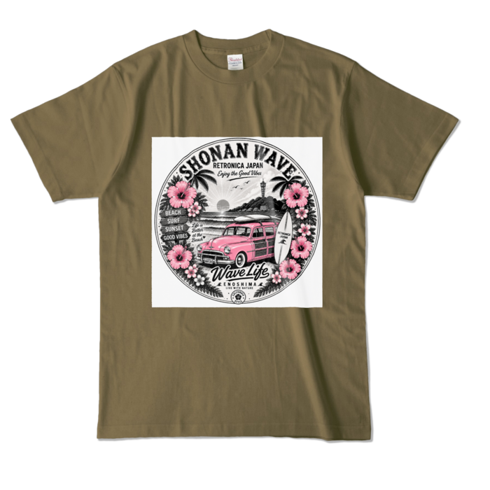 カラーTシャツ - L - オリーブ (濃色)