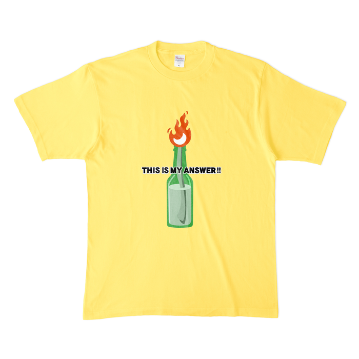 カラーTシャツ(濃色) - XL - イエロー