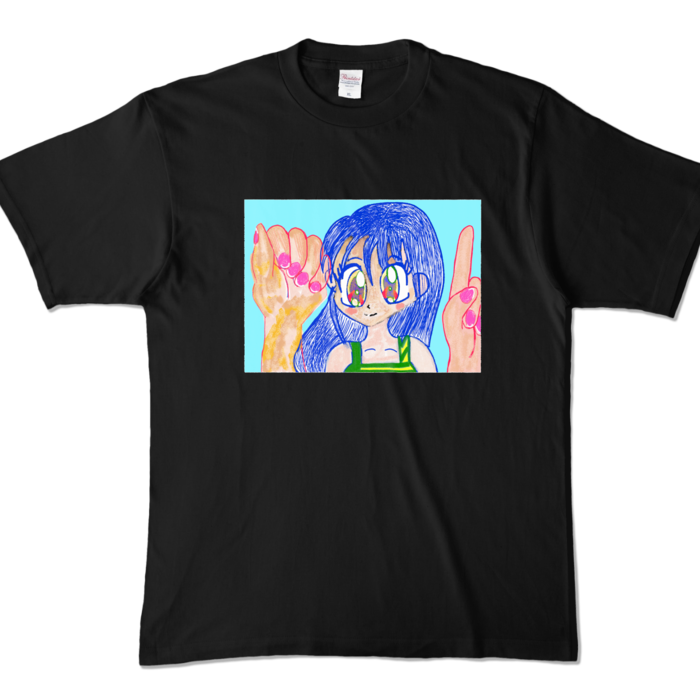 カラーTシャツ - XL - ブラック (濃色)