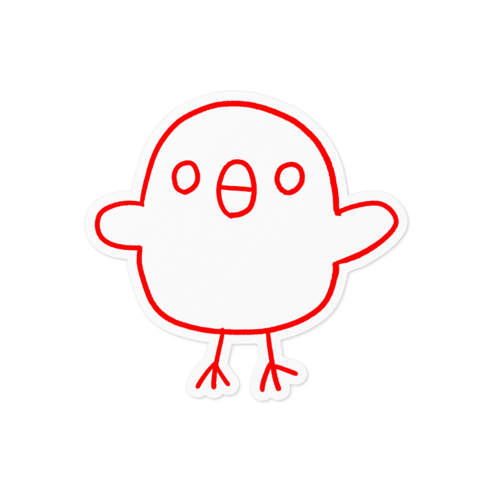 ステッカー - 100 x 100 (mm)