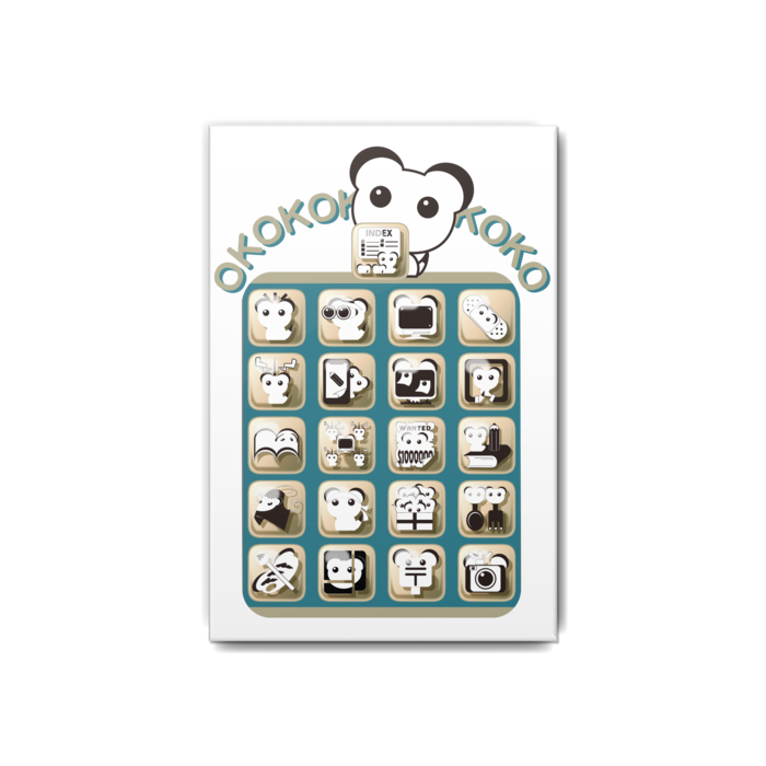 缶バッジ - 54x80mm