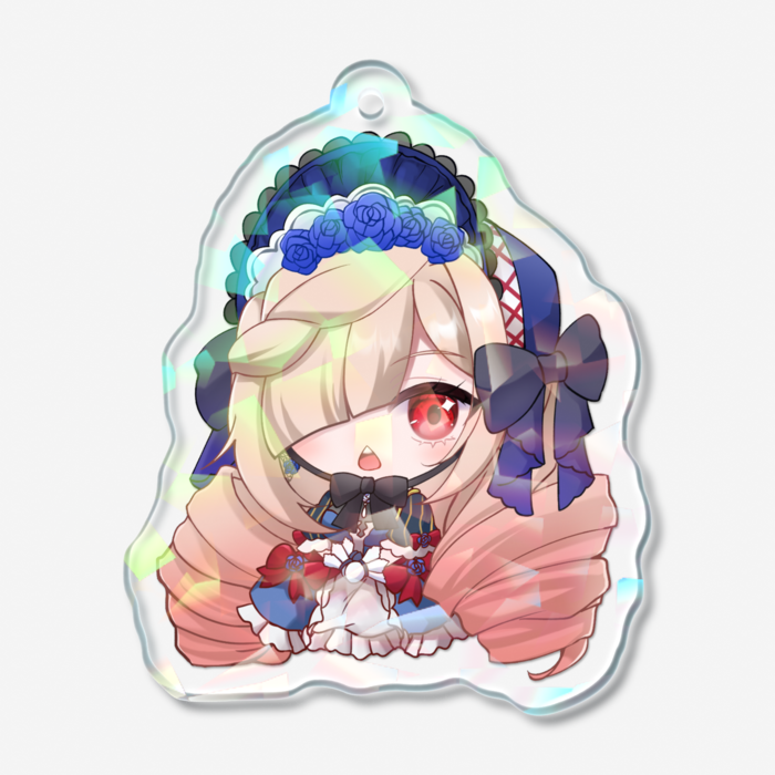 ホログラムアクリルキーホルダー - 50 × 50mm