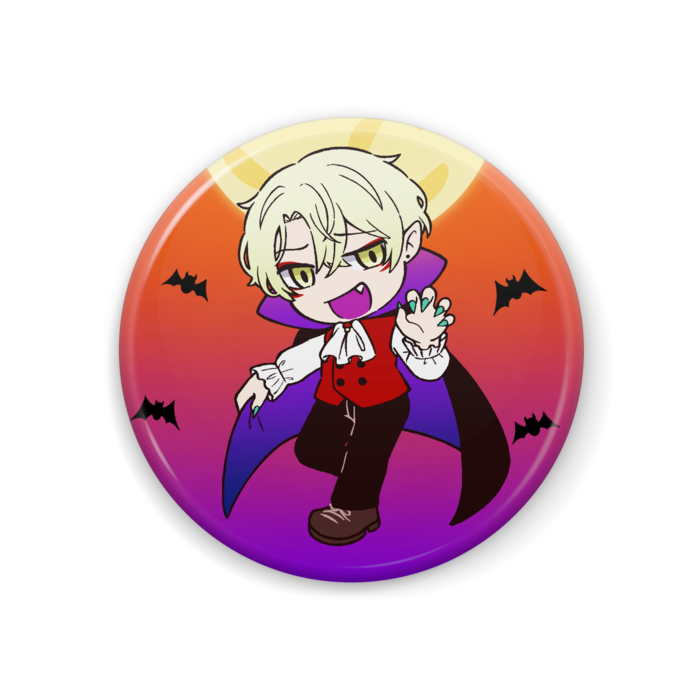 橘【ハロウィン】缶バッジ 44mm