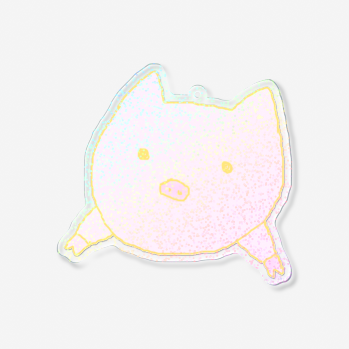 ホログラムアクリルキーホルダー - 100 × 100mm