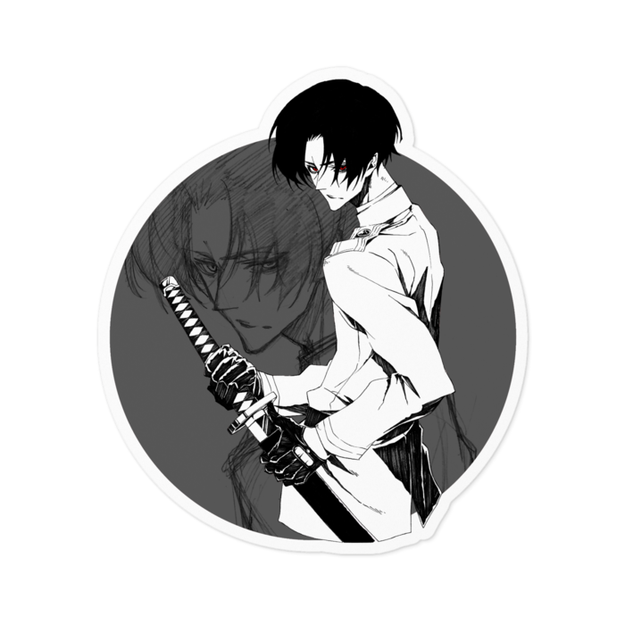 ステッカー - 100 x 100 (mm)ホワイト