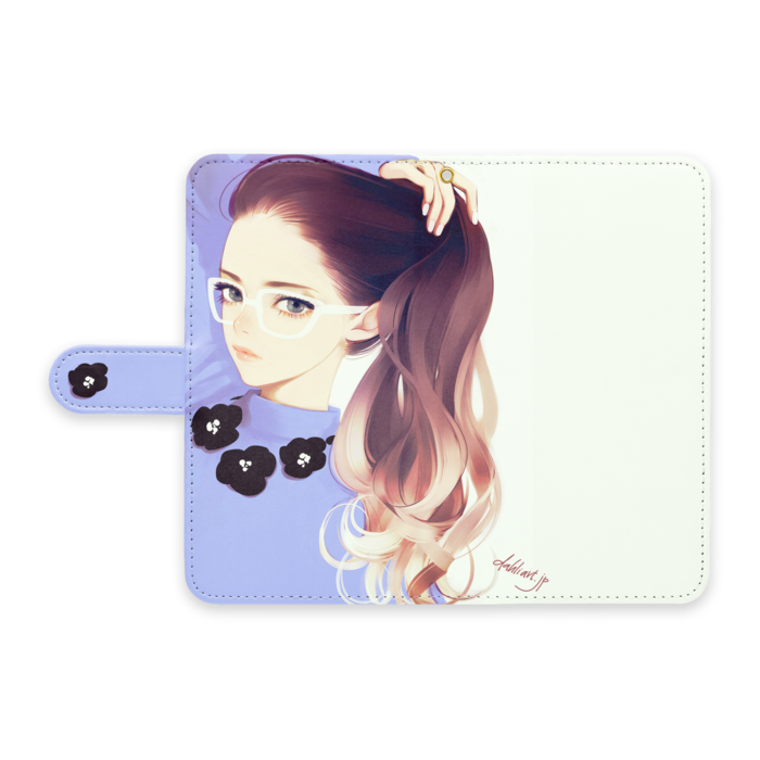 手帳型Androidケース - L - ストラップ穴 あり