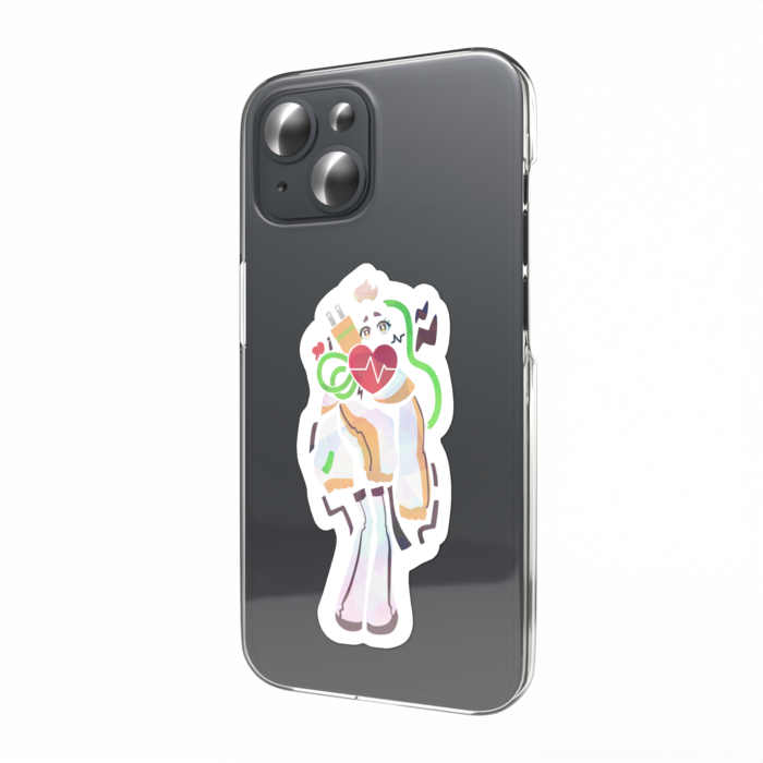 凡古都きいろのバラバラステッカー