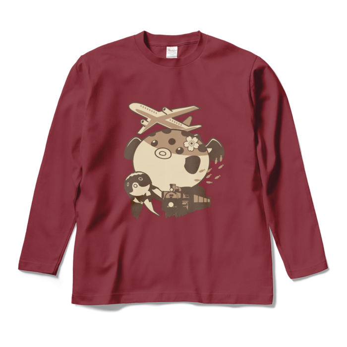 ロングスリーブTシャツ - M - バーガンディ