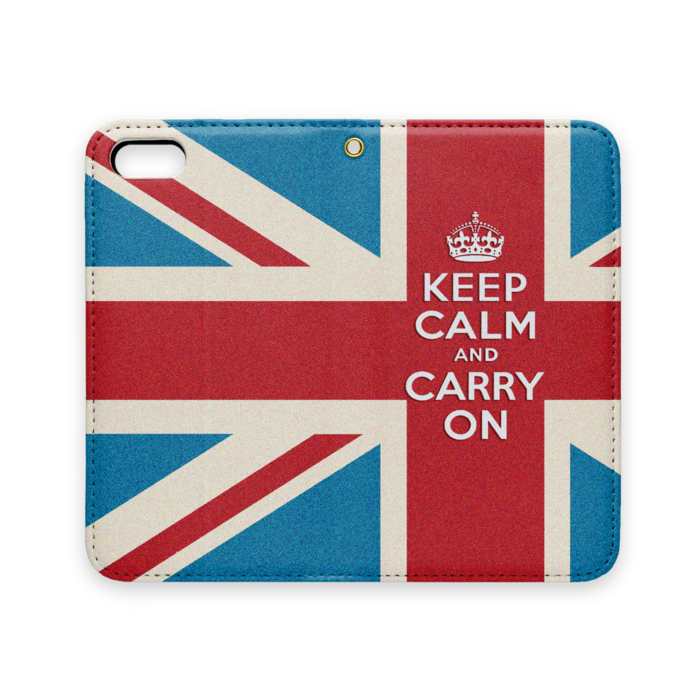 手帳型iPhoneケース（ベルトなし） - iPhone 5 / 5s / SE - ストラップ穴 あり