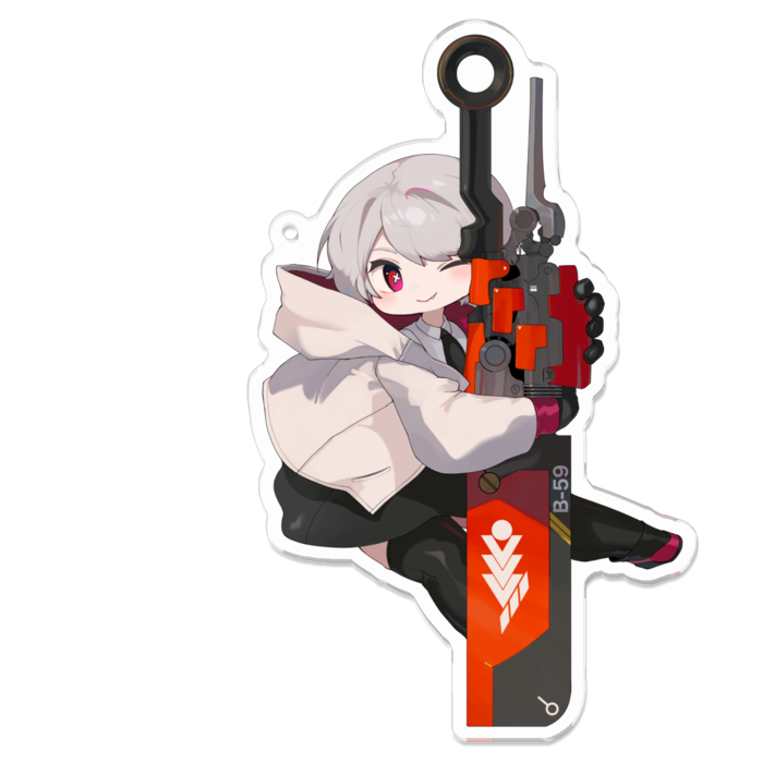 アクリルキーホルダー - 100 x 100 (mm)