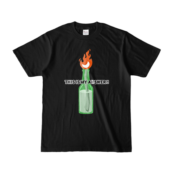 カラーTシャツ(濃色) - S - ブラック