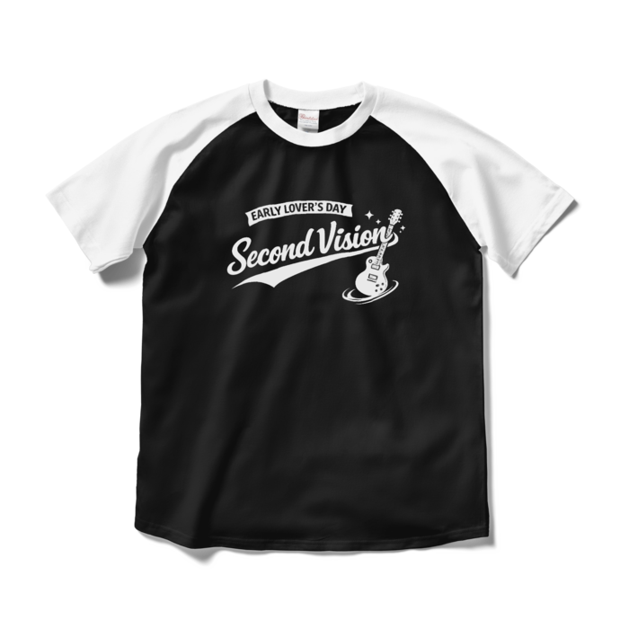 ラグランTシャツ - M - ブラック×ホワイト