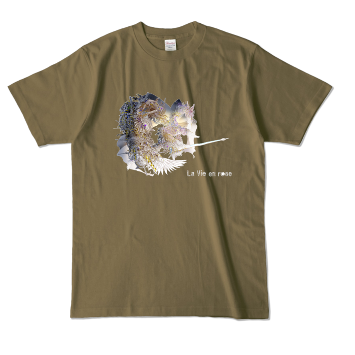 カラーTシャツ - L - オリーブ (濃色)