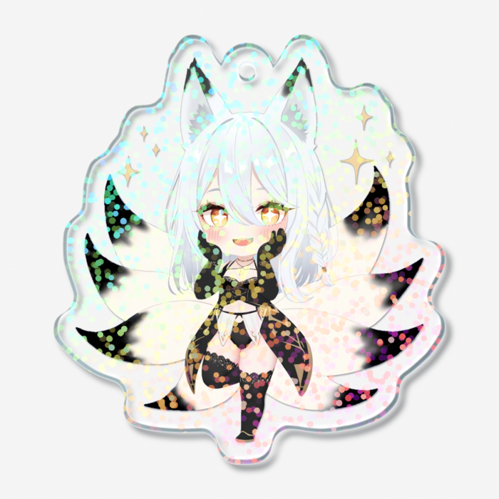 ホログラムアクリルキーホルダー - 50 × 50mm