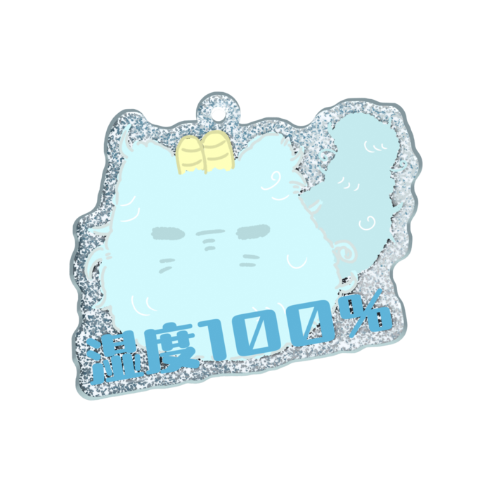 ラメアクリルキーホルダー - 50 × 50mm