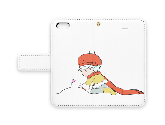 手帳型iPhoneケース - iPhone 5 / SE - ストラップ穴 あり