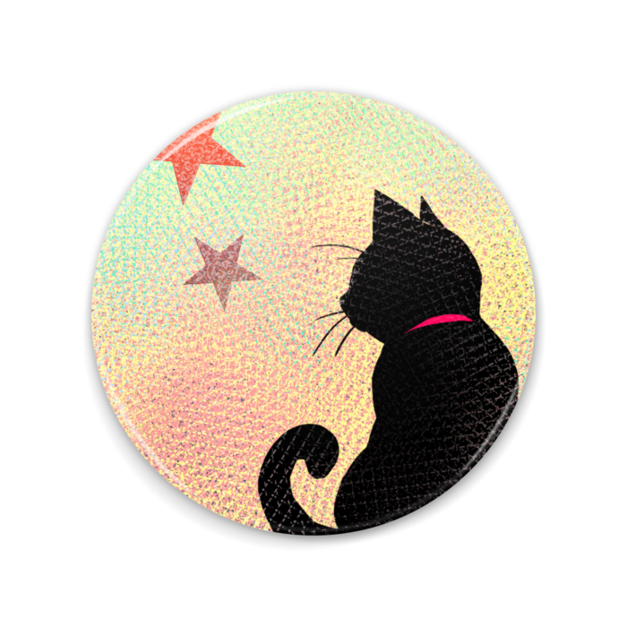 夢見る黒猫の缶ミラー Nazokura Booth