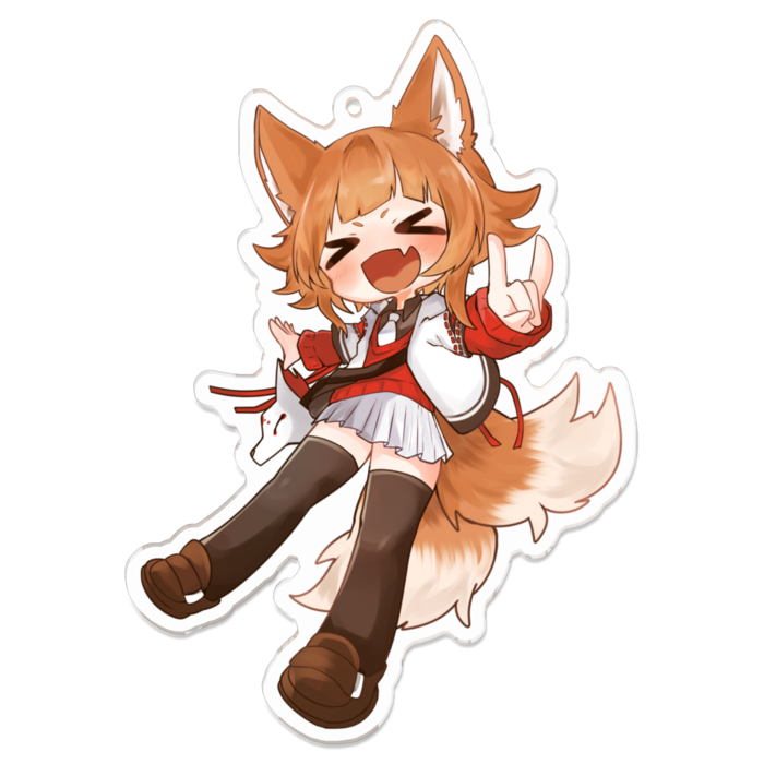 アクリルキーホルダー（コーティング） - 100 x 100 (mm)