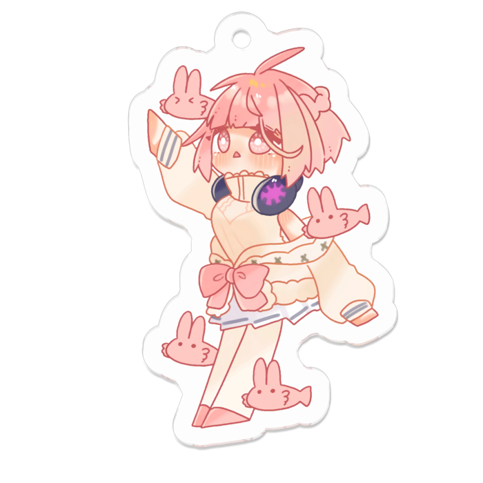 アクリルキーホルダー - 50 x 50 (mm)