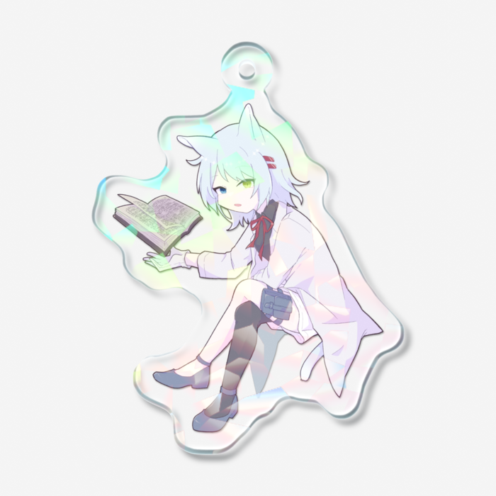 ホログラムアクリルキーホルダー - 50 × 50mm