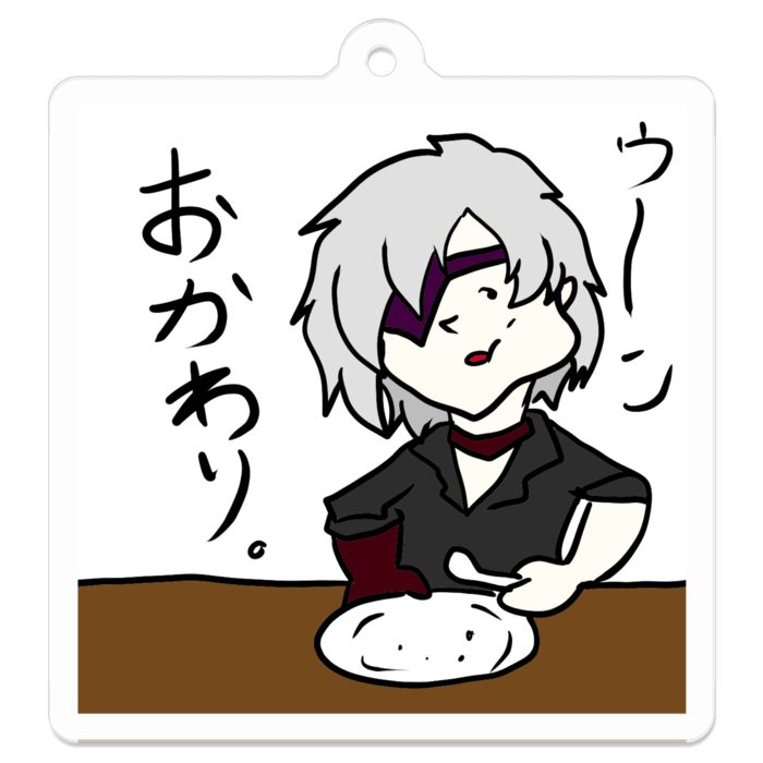 アクリルキーホルダー(コーティング) - 50 × 50 (mm)