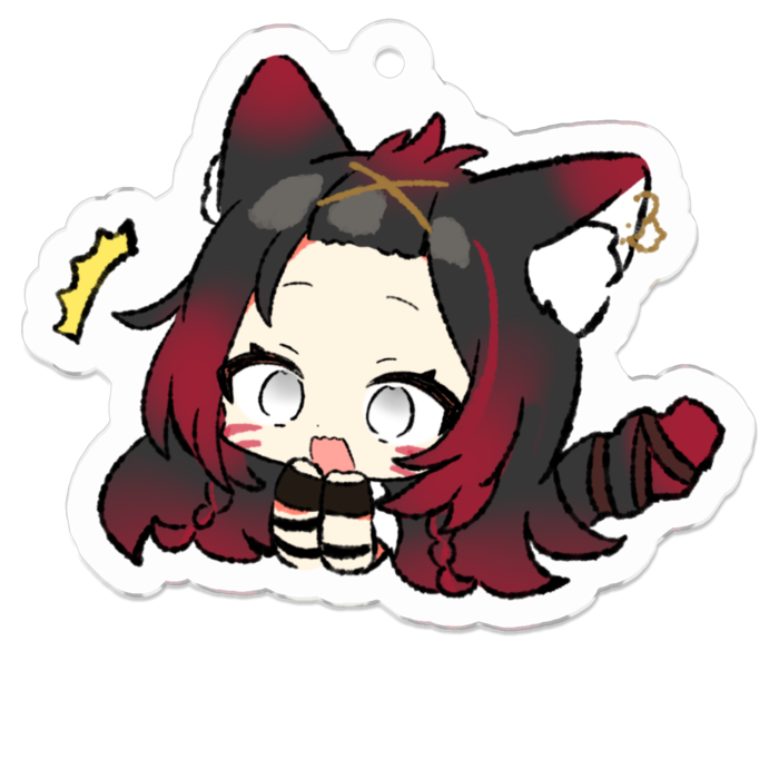 ⑤ショックぬこ - 50 x 50 (mm)