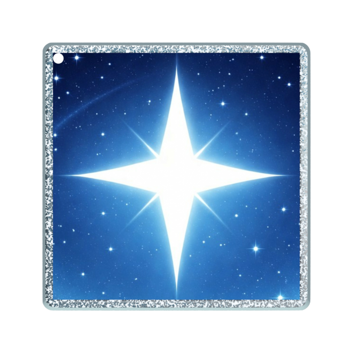 ラメアクリルキーホルダー - 50 × 50mm