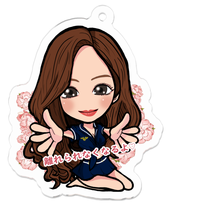 アクリルキーホルダー - 50 x 50 (mm)