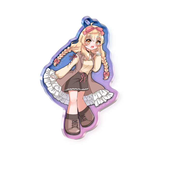 オーロラアクリルキーホルダー - 70 × 70mm