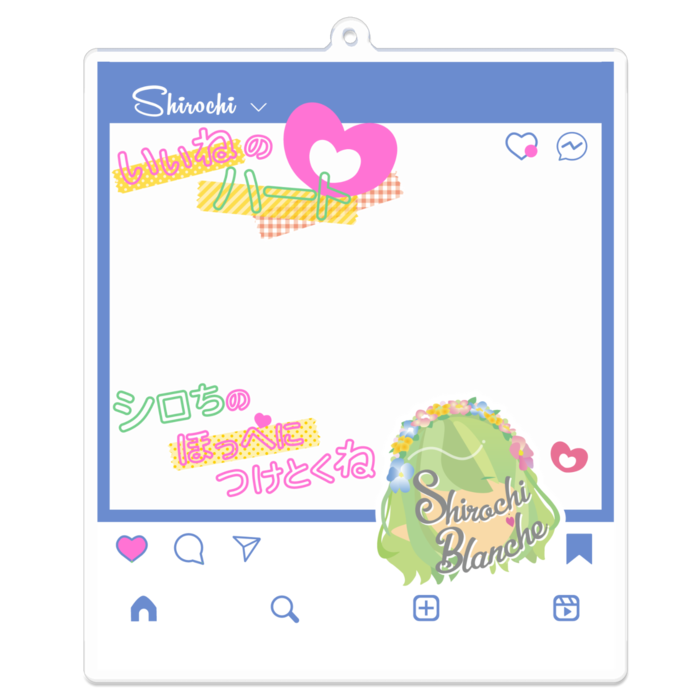 アクリルキーホルダー - 100 x 100 (mm)