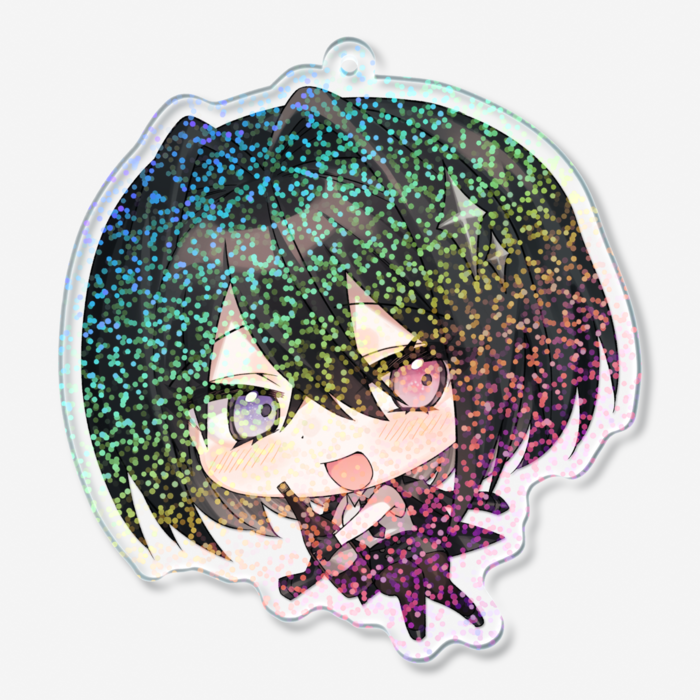 ホログラムアクリルキーホルダー - 70 × 70mm