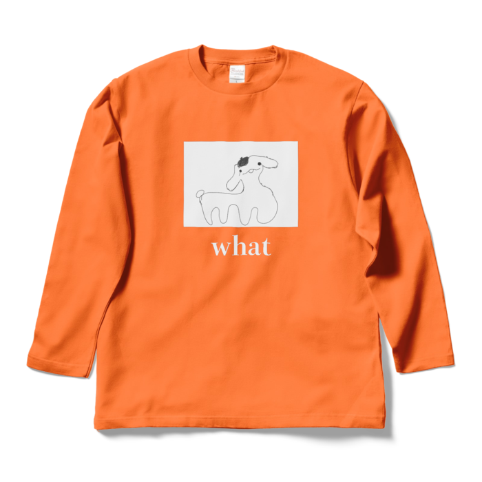 ロングスリーブTシャツ - L - オレンジ