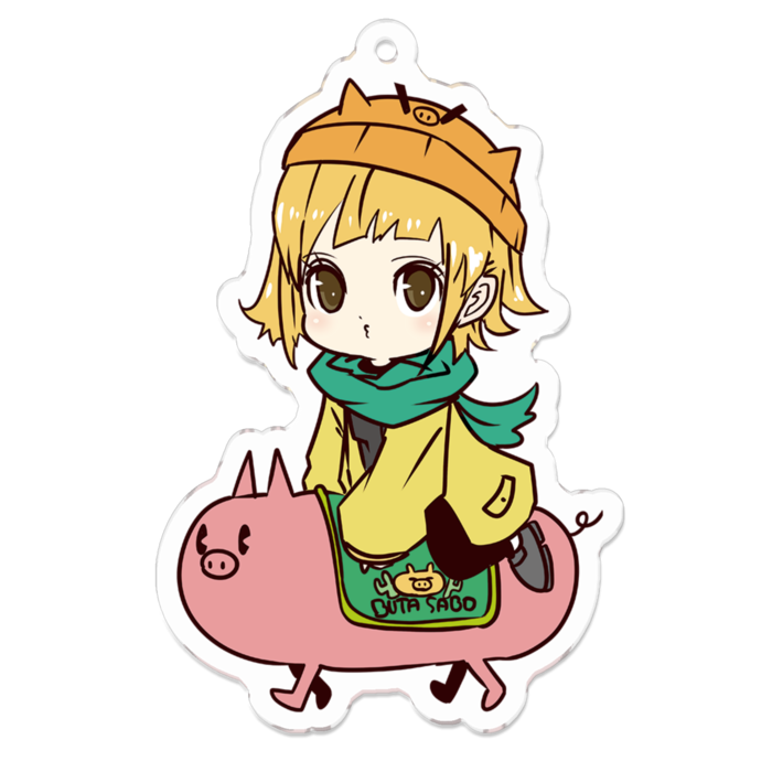 アクリルキーホルダー（コーティング） - 70 x 70 (mm)