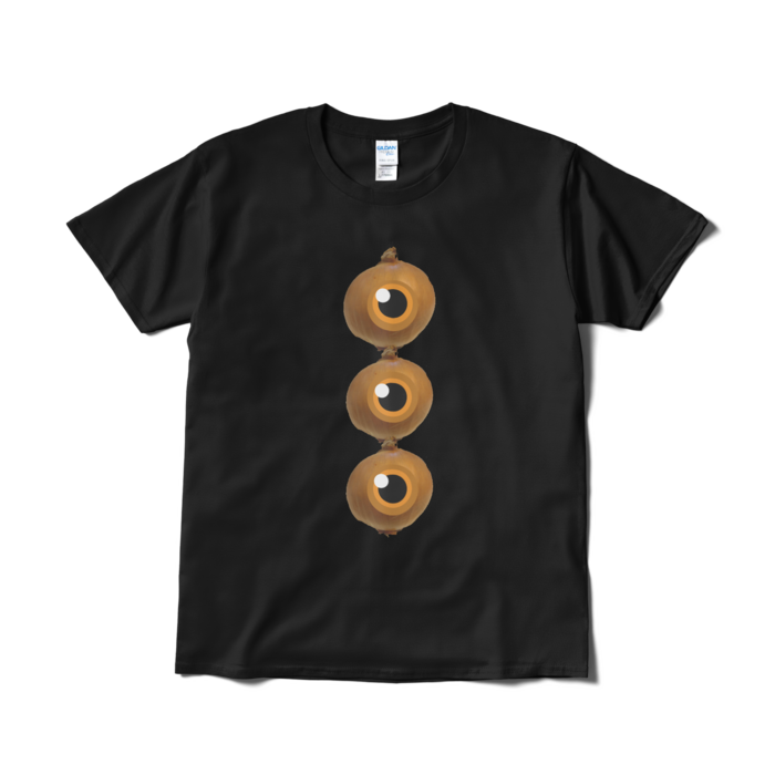 めだまねぎTシャツ（短納期） - L - ブラック