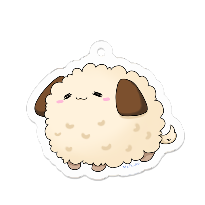 アクリルキーホルダー（コーティング） - 50 x 50 (mm)