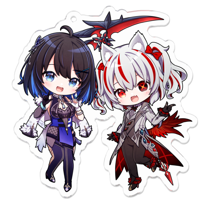 アカツッキーノ＆めぐ蘭 - 70 x 70 (mm)