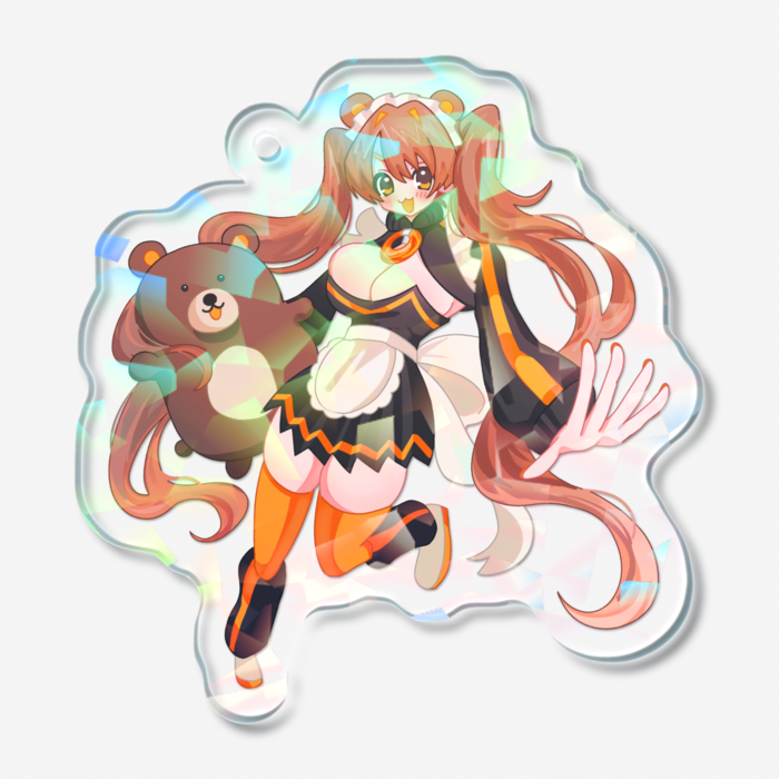 ホログラムアクリルキーホルダー - 50 × 50mm