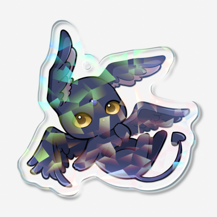 ホログラムアクリルキーホルダー - 50 × 50mm