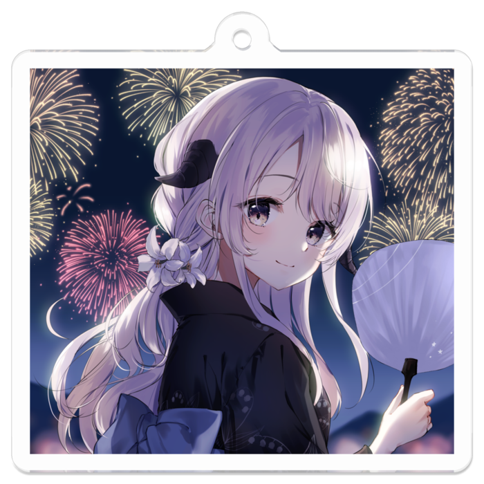 アクリルキーホルダー - 50 x 50 (mm)