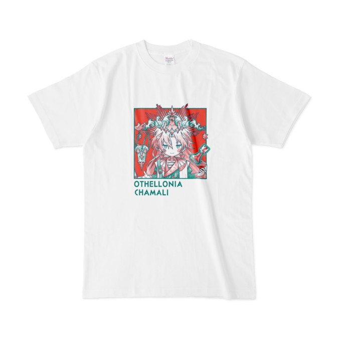 ちびキャラ「カマリ」 デザインTシャツ(L/ホワイト)