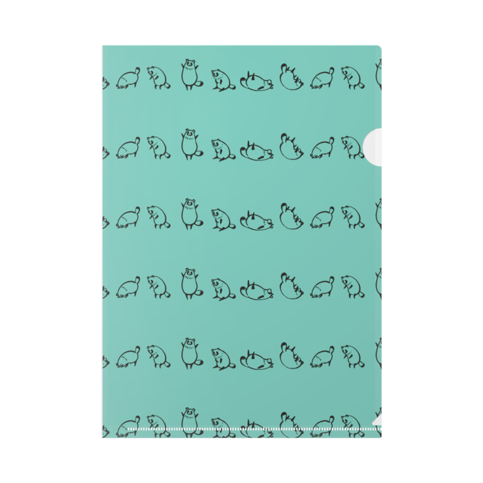 転がるたぬちクリアファイル