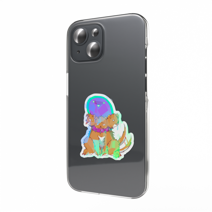 ホログラムスマホステッカー - 縦