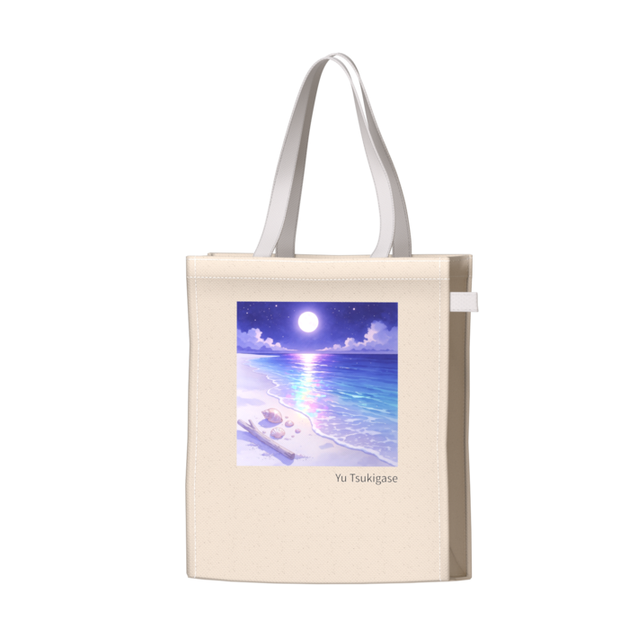 ツートンカラーバッグ - ホワイト - W34 × H41 × D14cm
