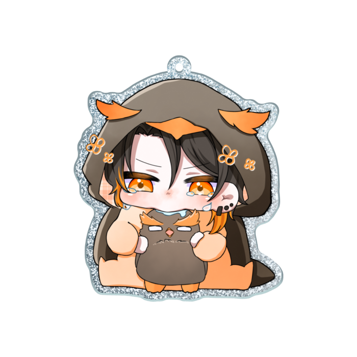 ラメアクリルキーホルダー - 70 × 70mm