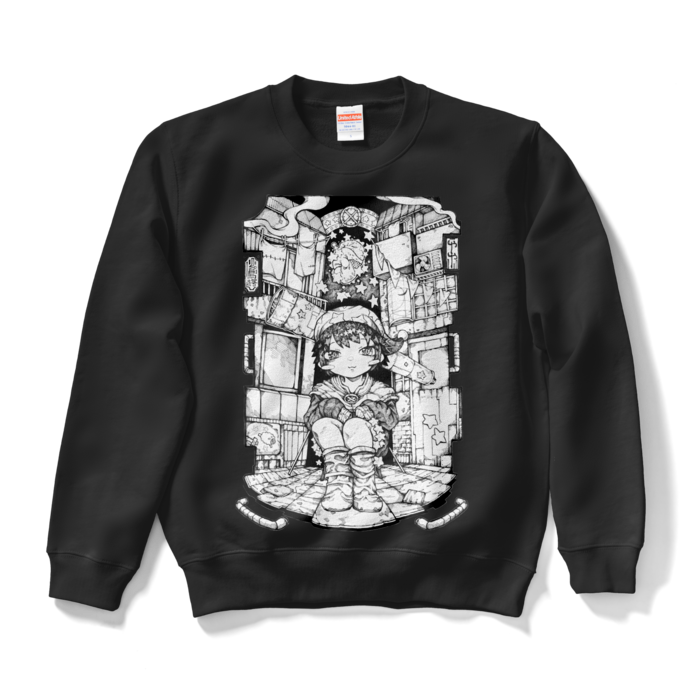 スウェット - S - ブラック 線画ver.