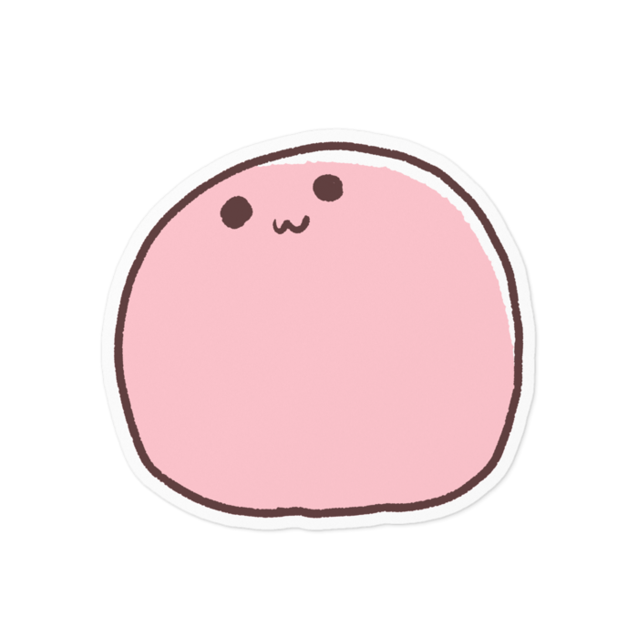 ステッカー白 - 100 x 100 (mm)