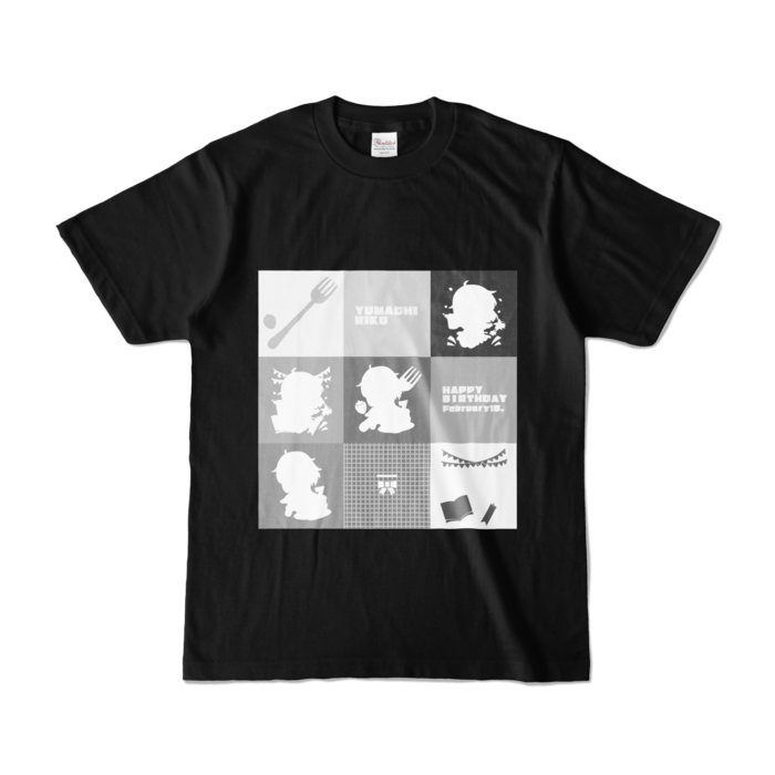 シルエットTシャツ- S - ブラック (濃色)